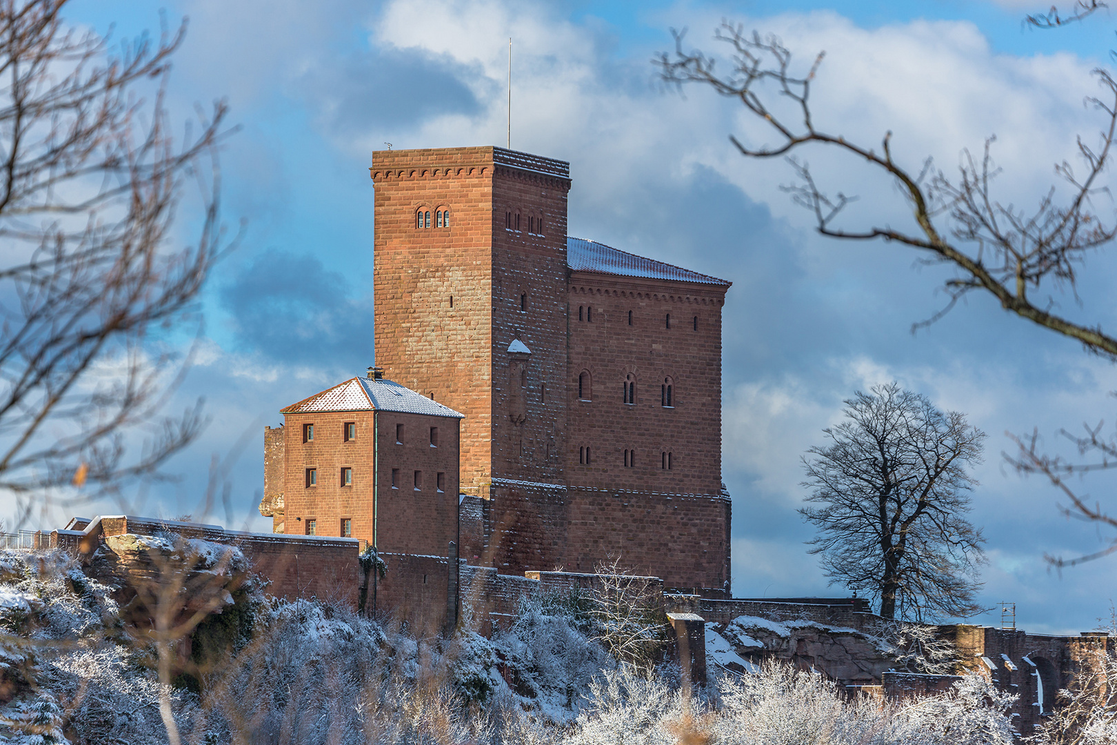 Burg Trifels im Winter