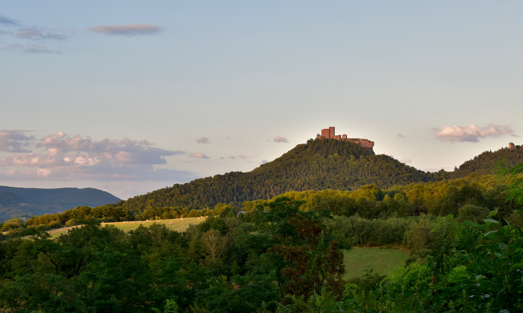 Burg Trifels in der Abendsonne