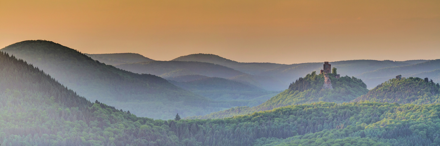 Burg Trifels vom Treutelskopf aus