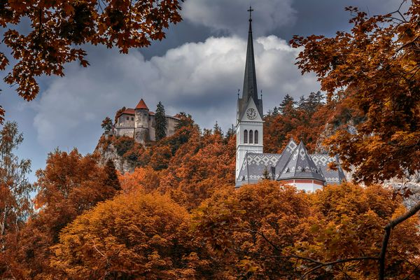 Burg und St. Martin Kirche von Bled