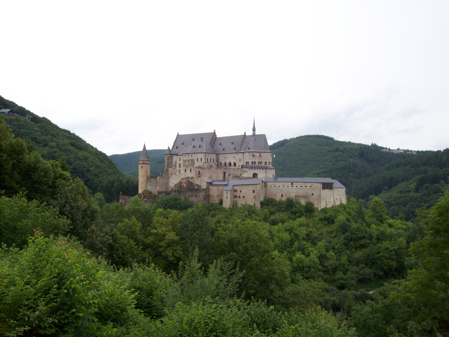 Burg Vianden in Luxenburg - Urlaub 2008