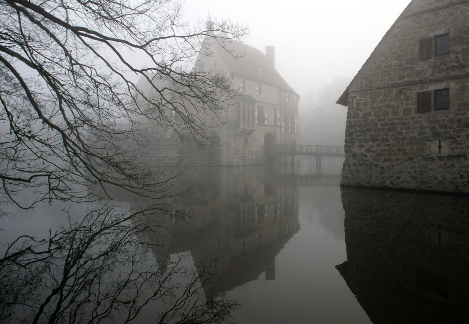 Burg Vischering am 1. 1. 2020.