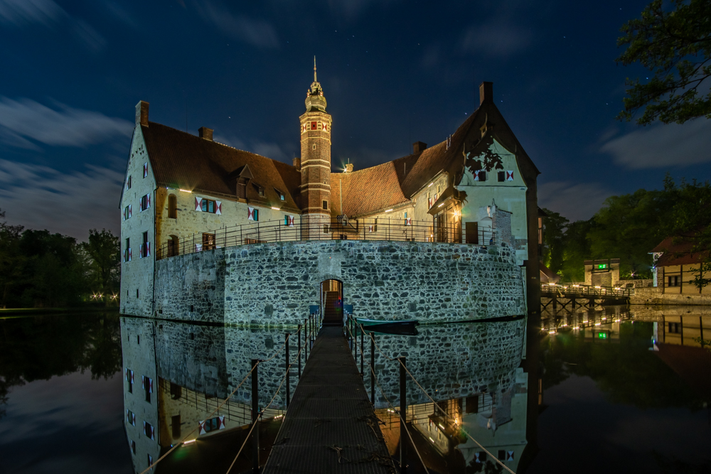 Burg Vischering bei Nacht