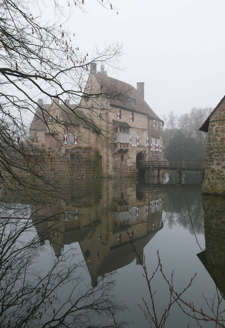 Burg Vischering im Nebel