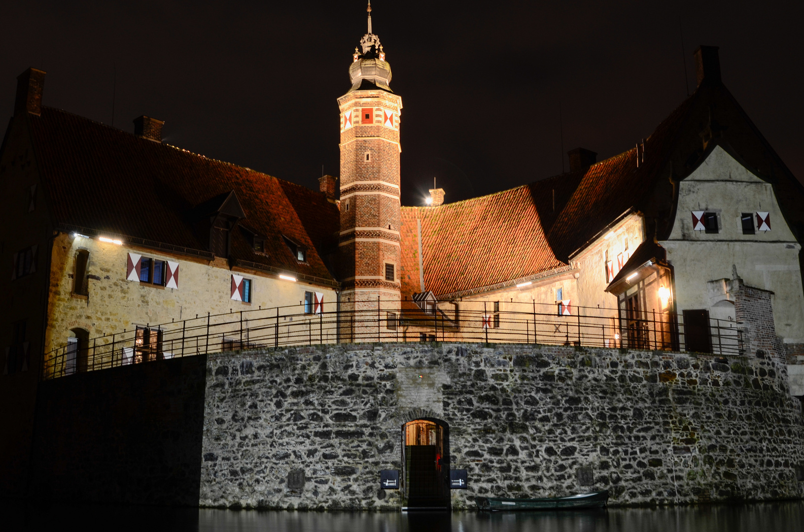 Burg Vischering Lüdinghausen bei Nacht