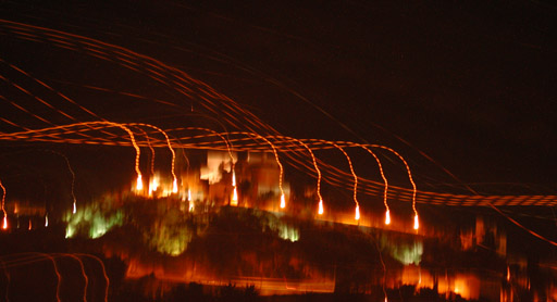 Burg vom Wäschetrockner aus  fotografiert