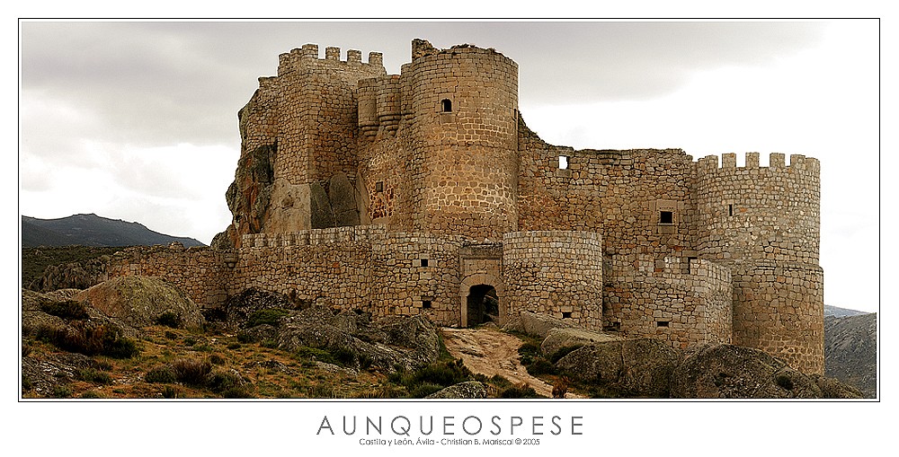 Burg von Aunqueospese (Castilla y León, Spanien)