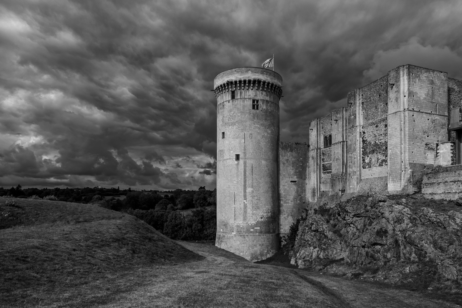Burg von Falaise Frankreich (Normandie)
