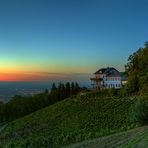 Burg Windeck im Abendrot