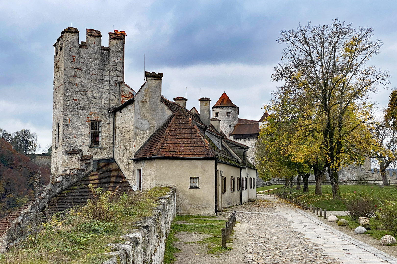 Burg zu Burghausen im Herbst