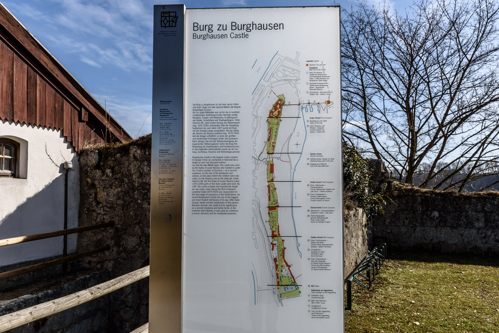 Burg zu Burghausen - Karte