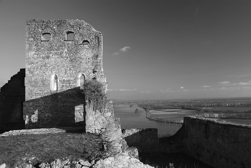 Burganlage Donaustauf - Black&White