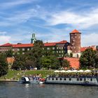 Burganlage Wawel von der Weichsel aus gesehen