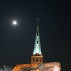 Burgberg/ St. Gangolf in Heinsberg bei Nacht