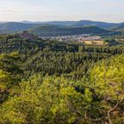 Burgen Drachenfels im Abendlicht