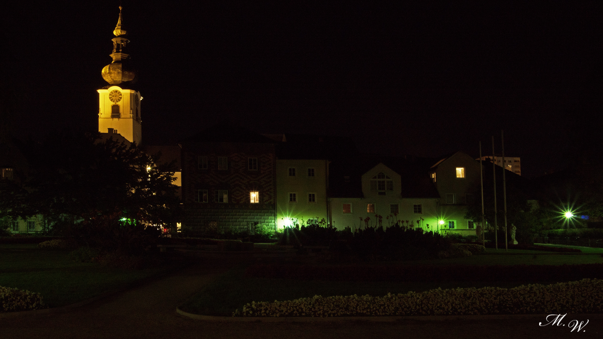 Burggarten mit Kirche