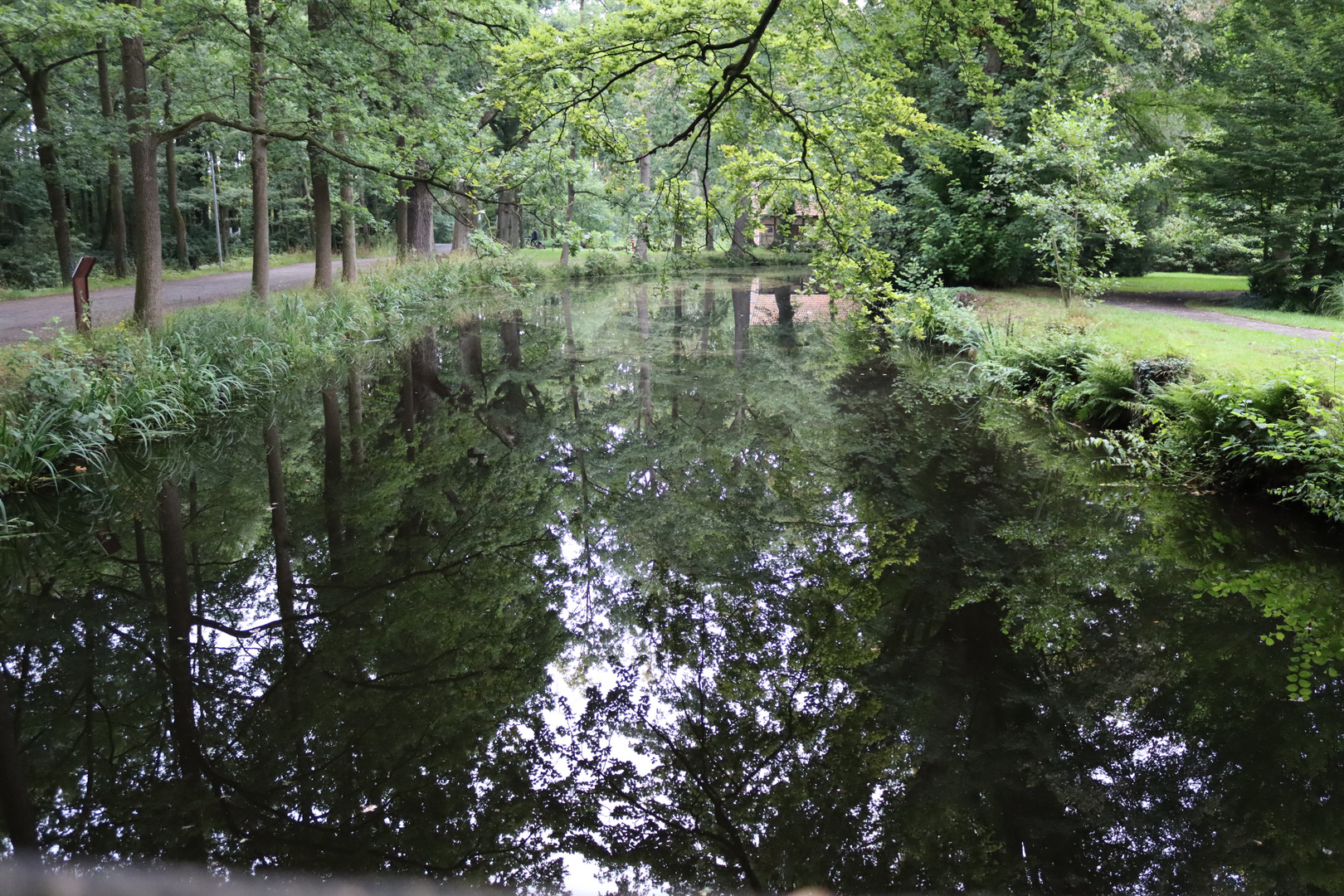 Burggraben im Burgwald um das Kloster.