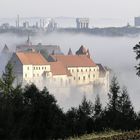 Burghausen im Nebel