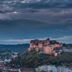 Burghausen in der Abenddämmerung