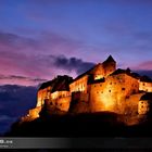 Burghauser Burg bei Sonnenuntergang