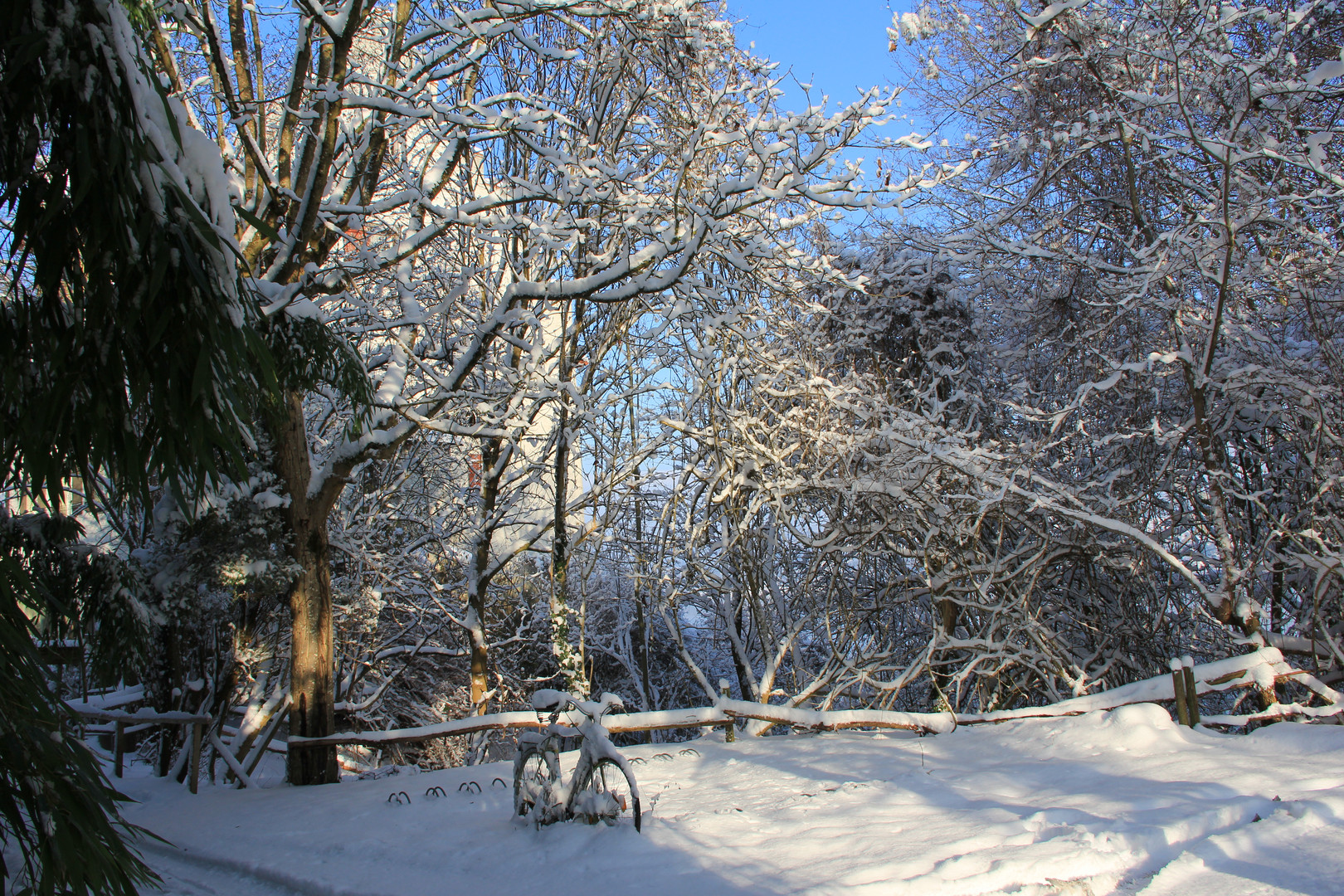 Burghof im Winter