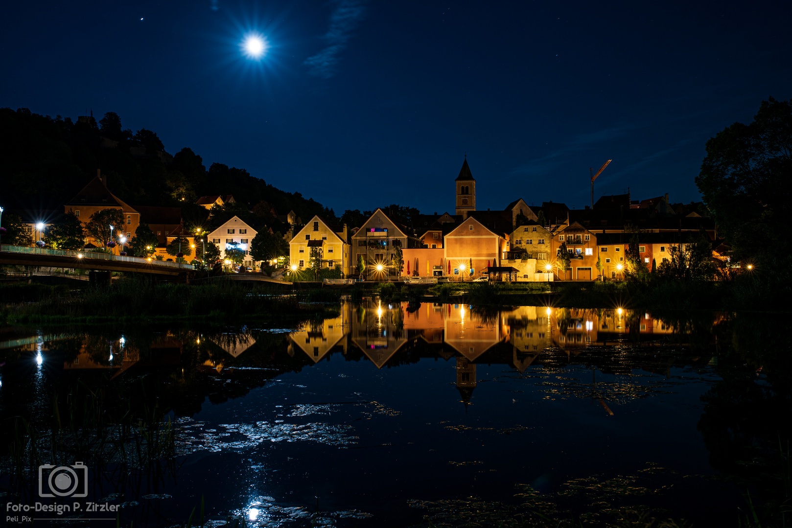 Burglengenfeld bei Nacht