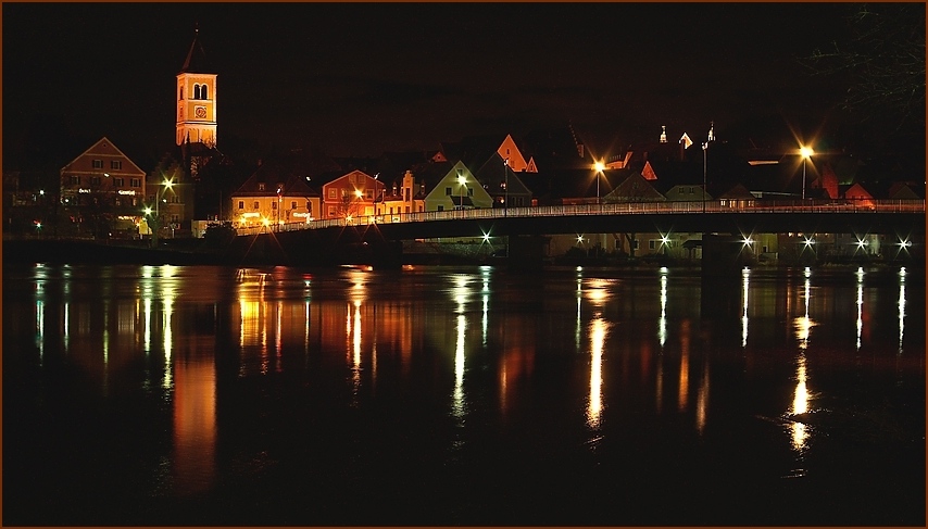 Burglengenfeld bei Nacht