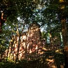 Burgruine Altenstein bei Asbach-Sickenberg im Abendsonnenlicht