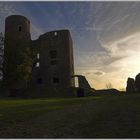 Burgruine Arnstein im Gegenlicht