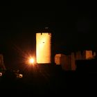 Burgruine bei Nacht
