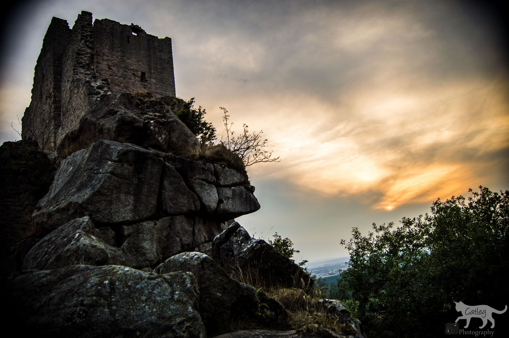 Burgruine Flossenbürg in der Oberpfalz (Bayern)