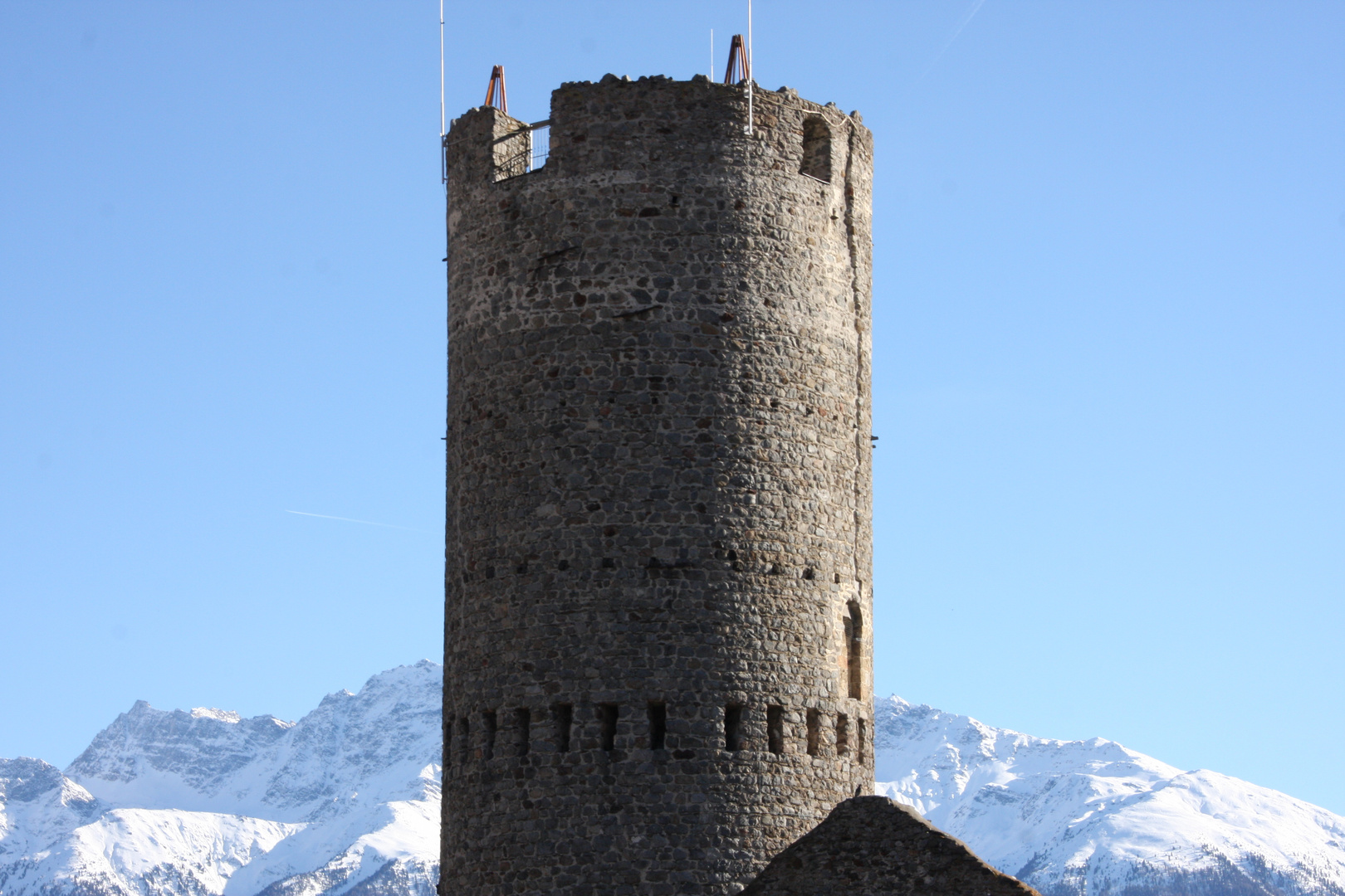 Burgruine, Fröhlichsturm in Mals,Vinschgau