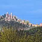 Burgruine Hanstein von der Burg Ludwigstein aus fotografiert