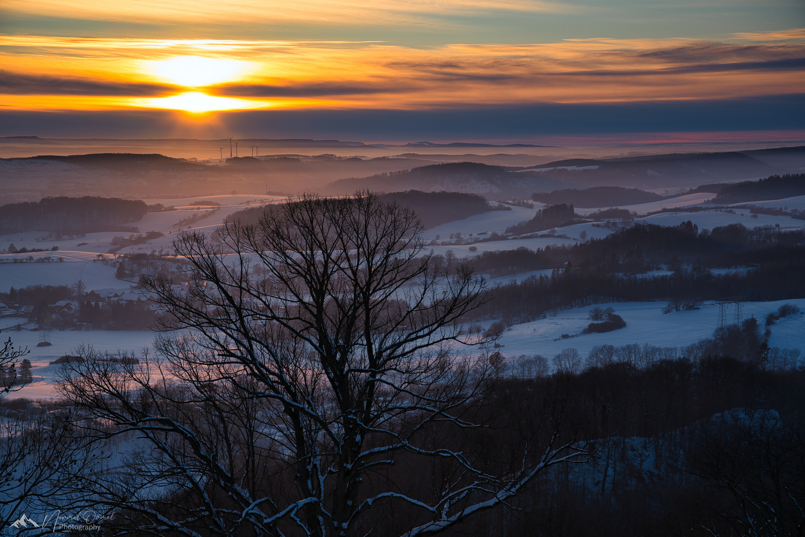 Burgruine Hohenstein Sonnenuntergang