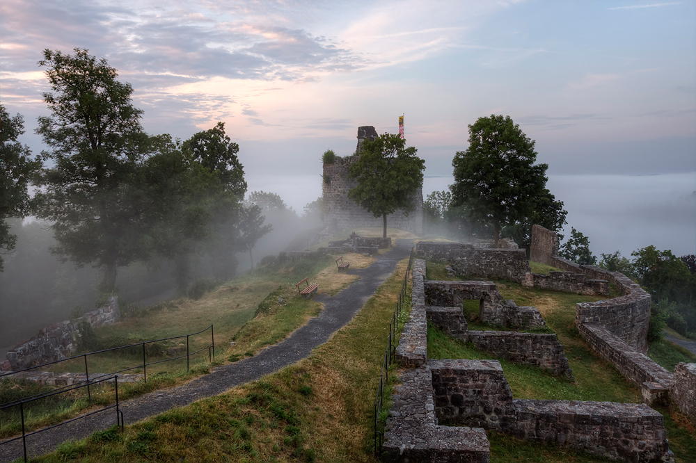 burgruine im nebel 1/2