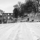 Burgruine im Schnee