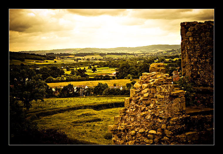 Burgruine in Süd-Wales