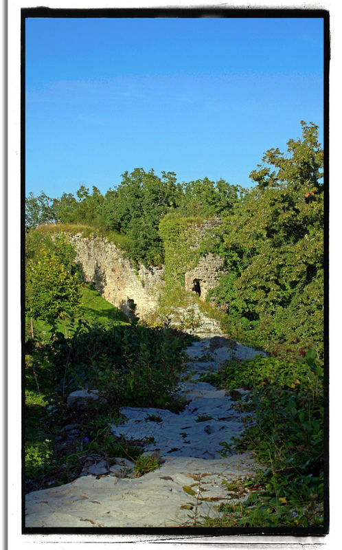 Burgruine irgwndwo in Frankreich