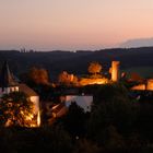 Burgruine Kronenburg Eifel bei Nacht!