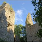 Burgruine Leonrod - man schaut fasziniert...