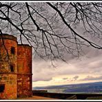 Burgruine mit Blick ins Bamberger Umland