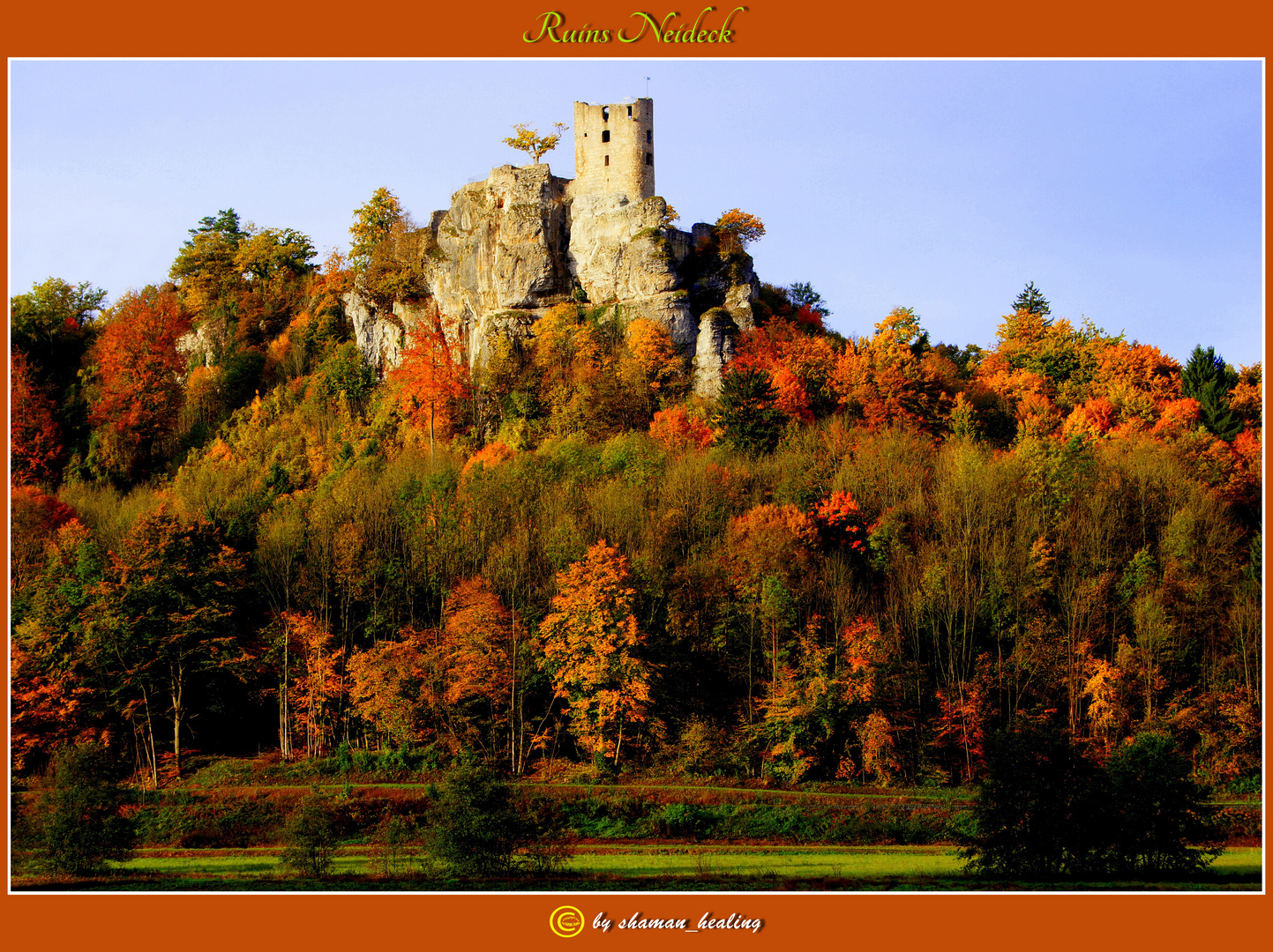 Burgruine Neideck im Herbst/Neideck ruins in autumn