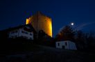 Burgruine Neunußberg (Bayerischer Wald) bei Nacht von Frank911 