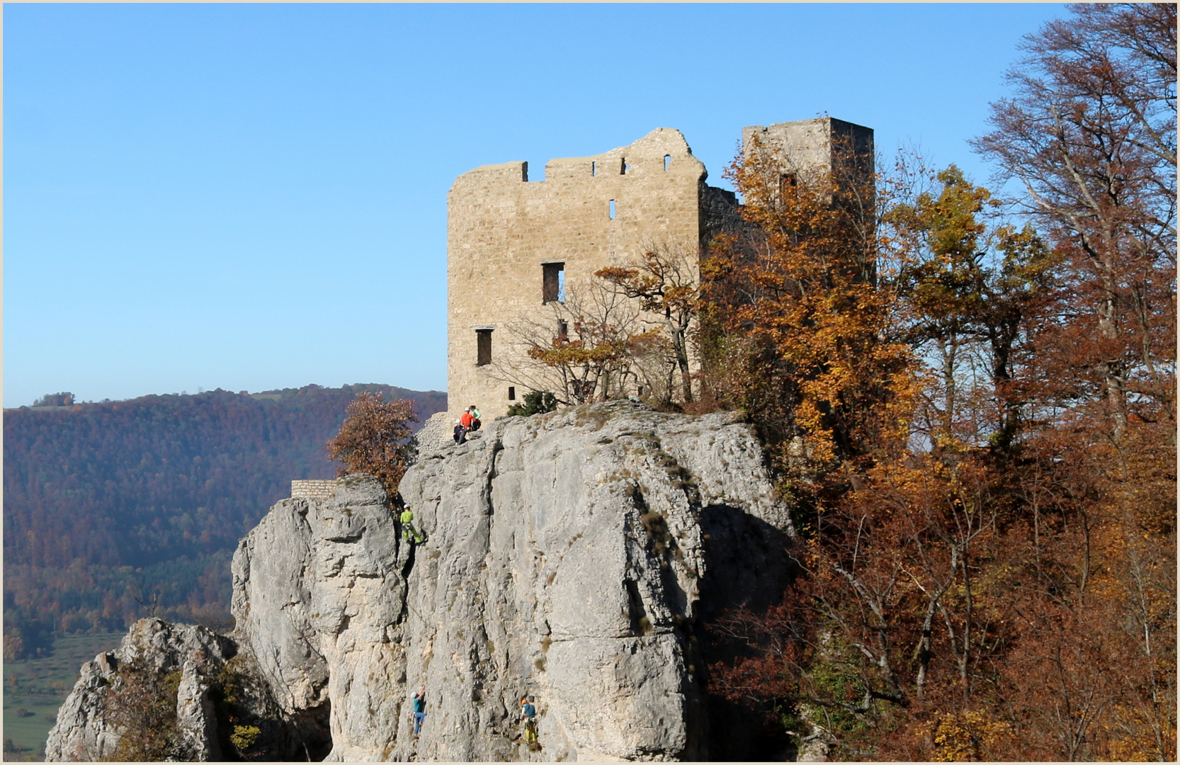 Burgruine Reußenstein. Foto & Bild natur, herbst, landschaft Bilder