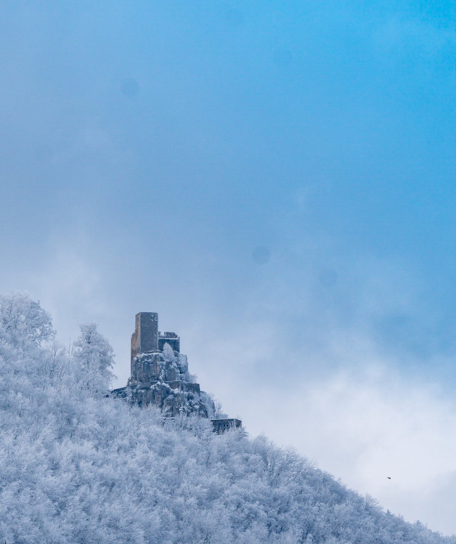 Burgruine Reußenstein im Winter