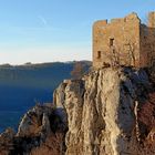 Burgruine Reußenstein in der Wintersonne