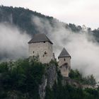 burgruine st. gallen in der steiermark .. im morgennebel