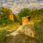 Burgruine Trimburg in der Abendsonne