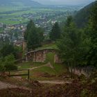 Burgruine Wolkenstein bei Regen