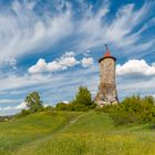 Burgruinenwolkenhimmel, fränkischer